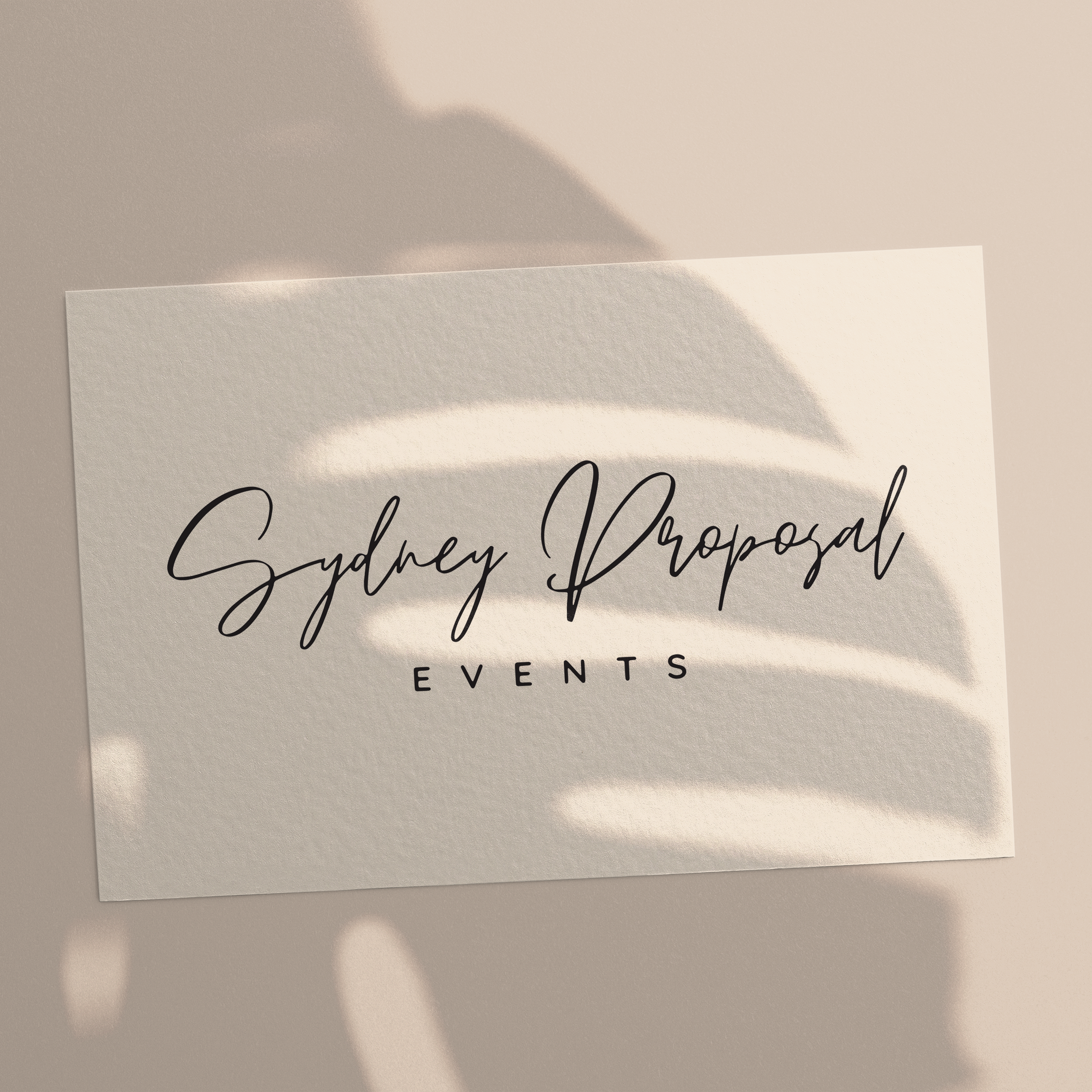 sydney proposal events business card